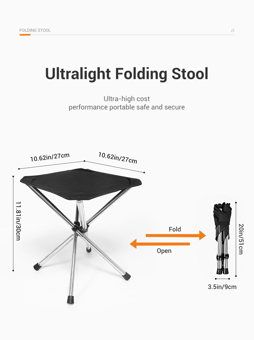 WESTTUNE Portable Folding Stoo - Woodworking Outdoor Furniture review and price