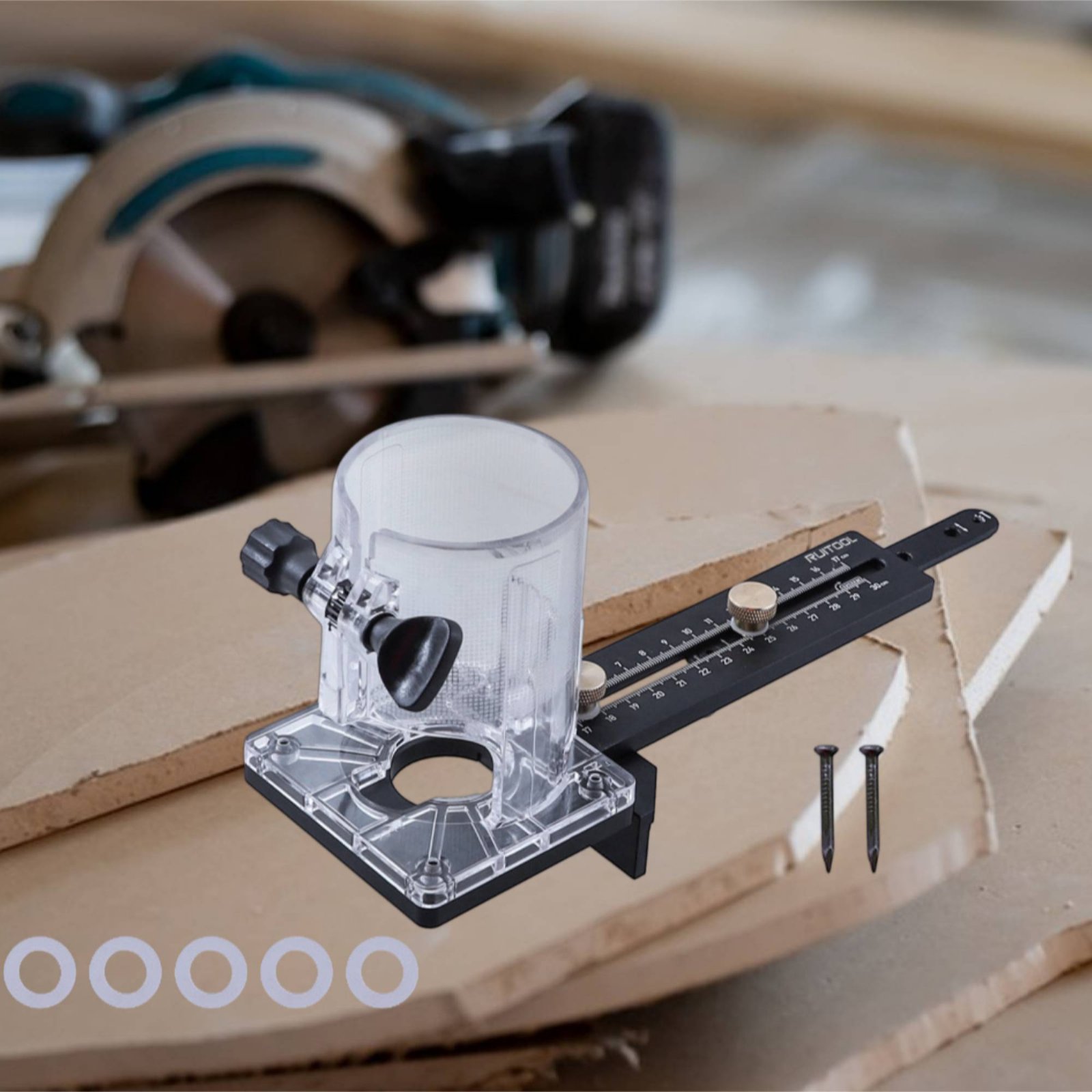 Router Circle Cutting Jig Mult - Woodworking Carpenter review and price
